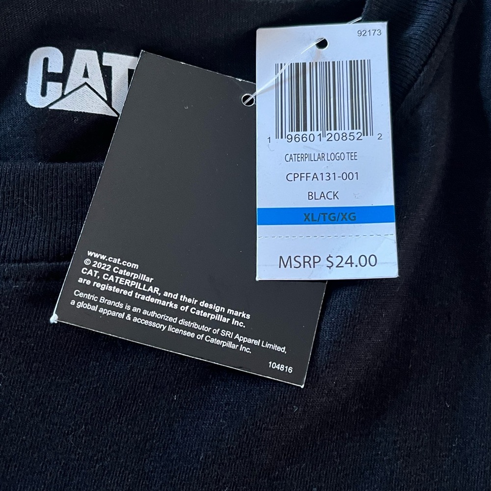 Brand New Caterpillar XL black t-shirt - Picture 3 of 7